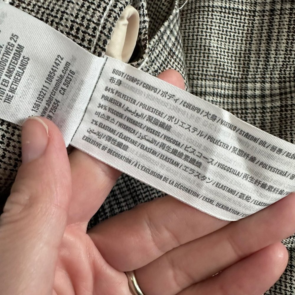 Abercrombie & Fitch Gray Plaid Skinny Pants - Picture 5 of 8